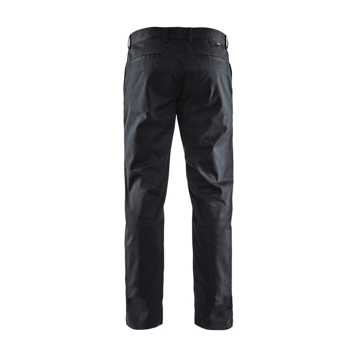 Blaklader 14651830 Work Chinos Stretch Black Rear #colour_black