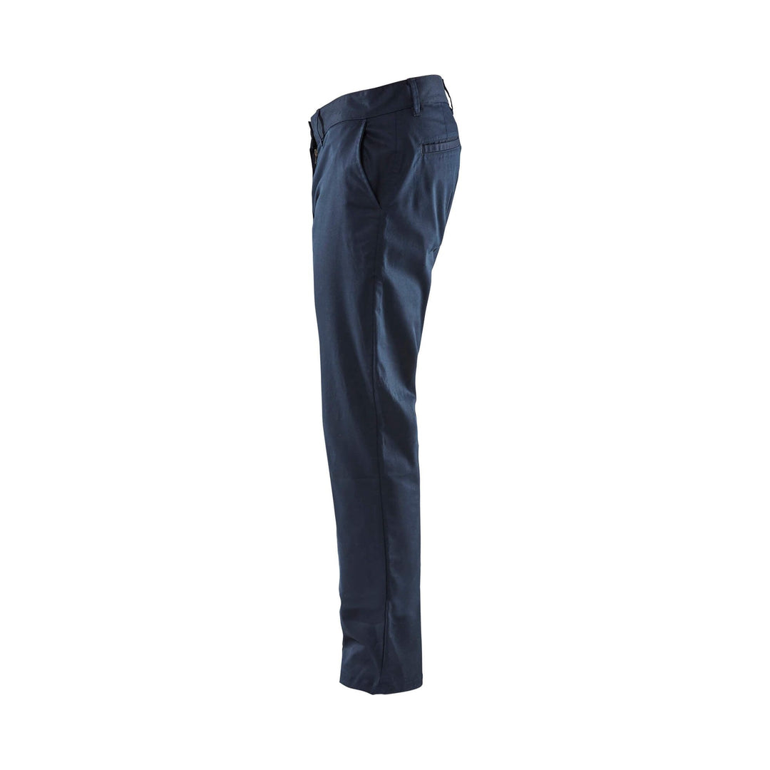 Blaklader 14651830 Work Chinos Stretch Dark Navy Blue Left #colour_dark-navy-blue