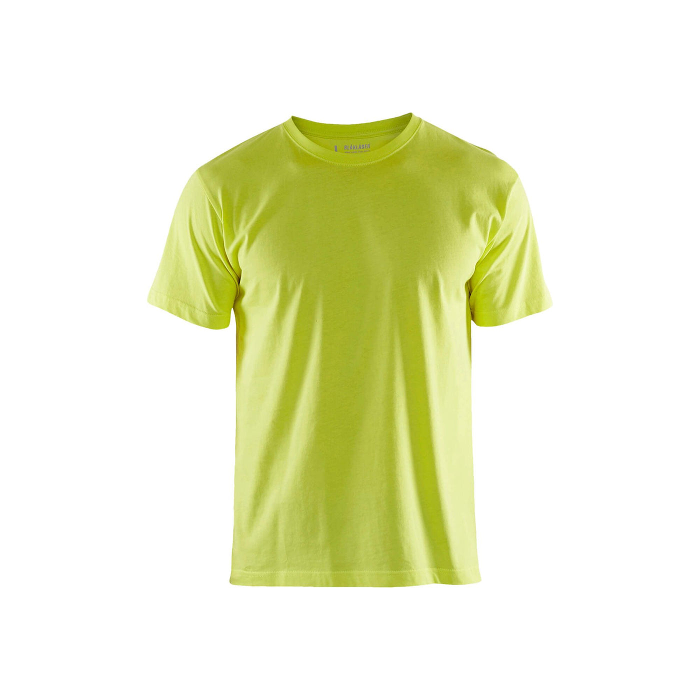 Blaklader 35251042 Work Cotton T-Shirt Hi-Vis Yellow Main #colour_hi-vis-yellow