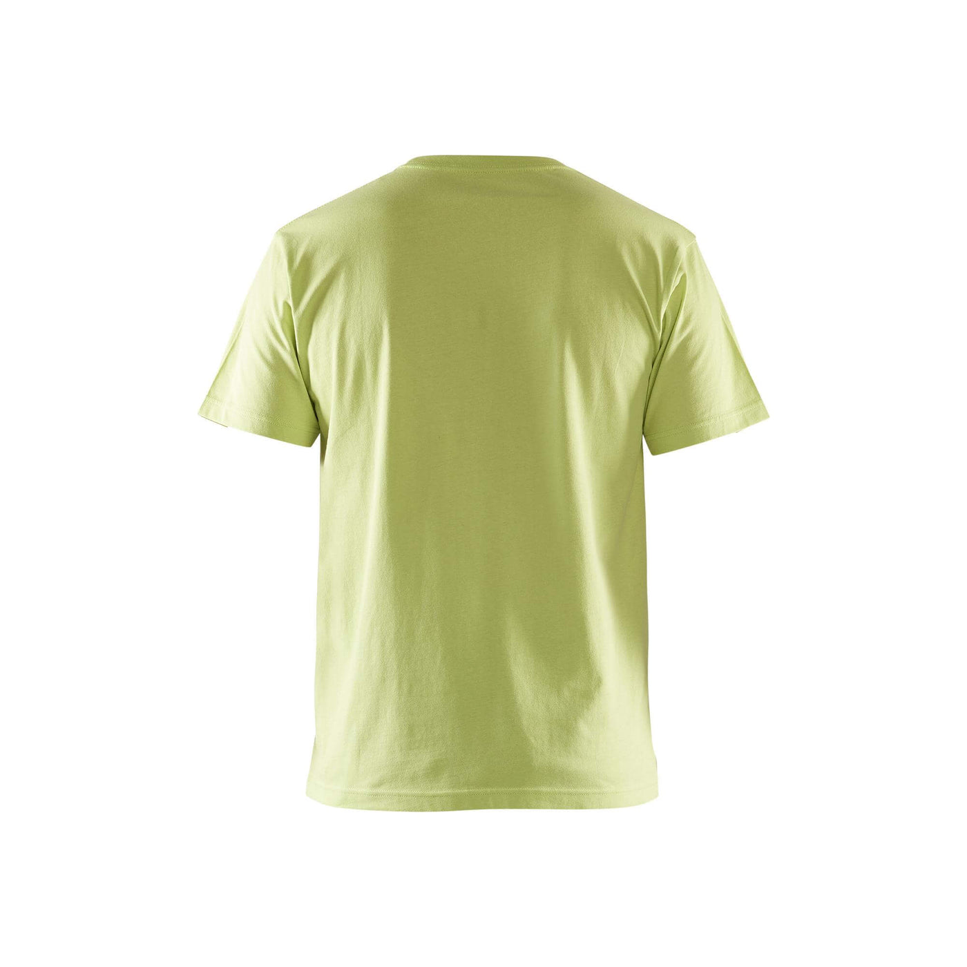 Blaklader 35251042 Work Cotton T-Shirt Lime Green Rear #colour_lime-green