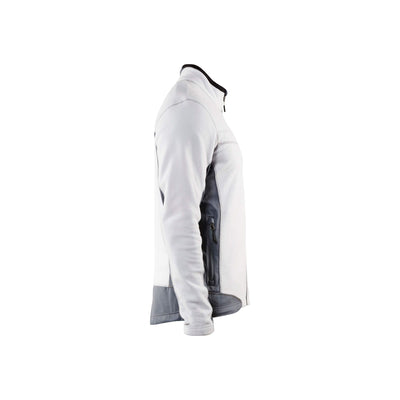 Blaklader 49971010 Work Fleece Jacket White/Grey Right #colour_white-grey