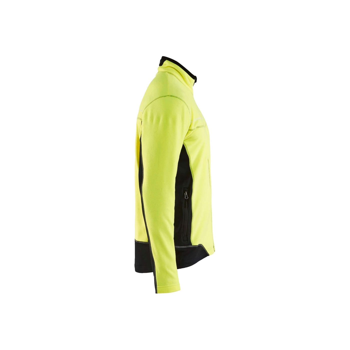 Blaklader 49971010 Work Fleece Jacket Yellow/Black Right #colour_yellow-black