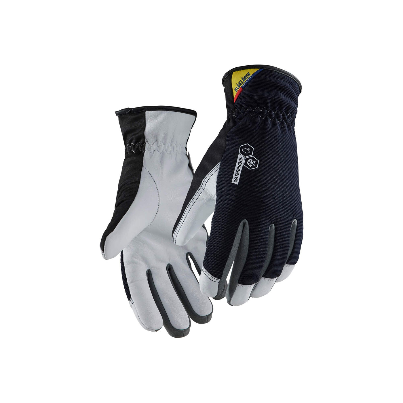 Blaklader 28111474 Work Glove Lined Wr Dark Navy Blue/White Main #colour_dark-navy-blue-white