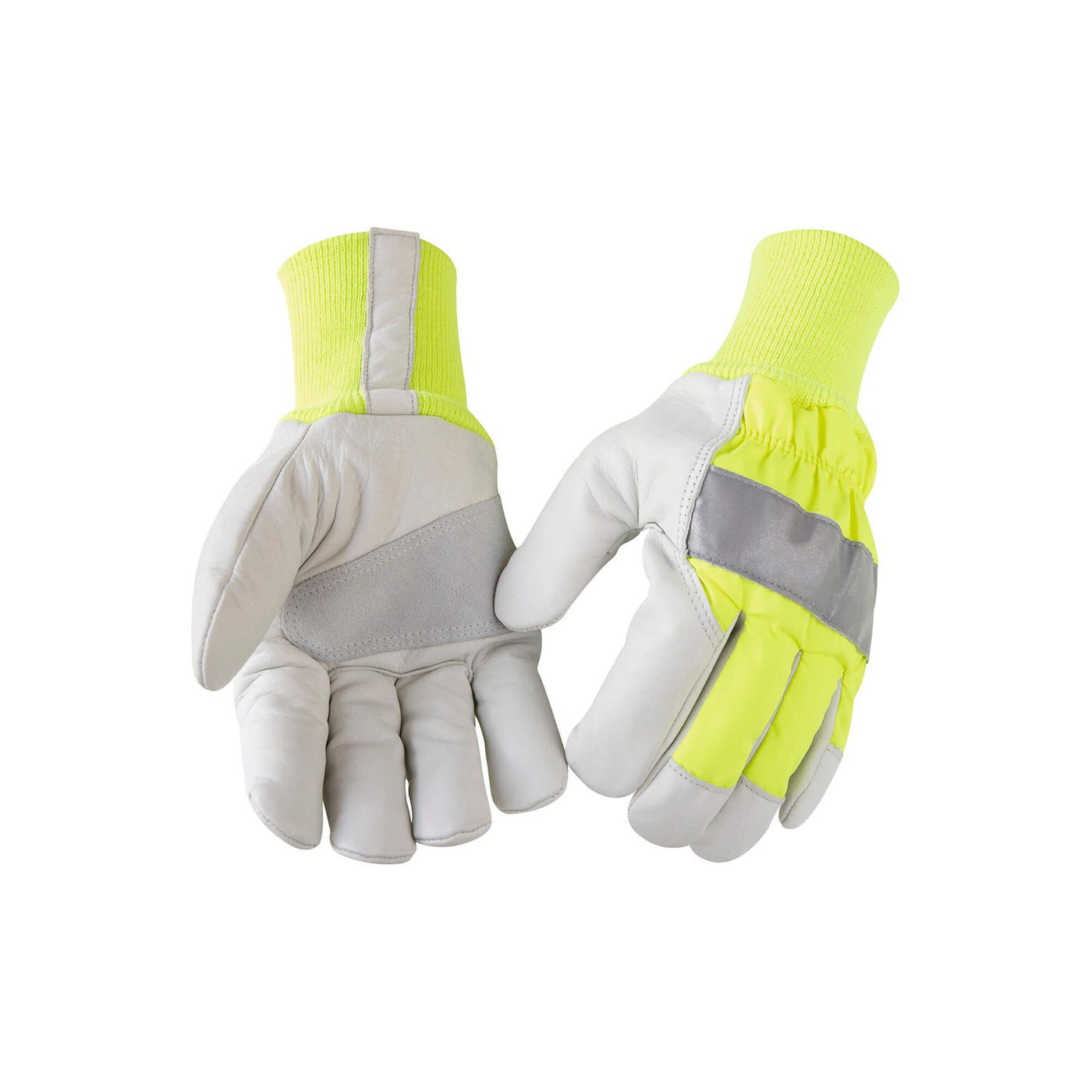 Blaklader 22403930 Work Gloves Lined Yellow/Grey Main #colour_yellow-grey