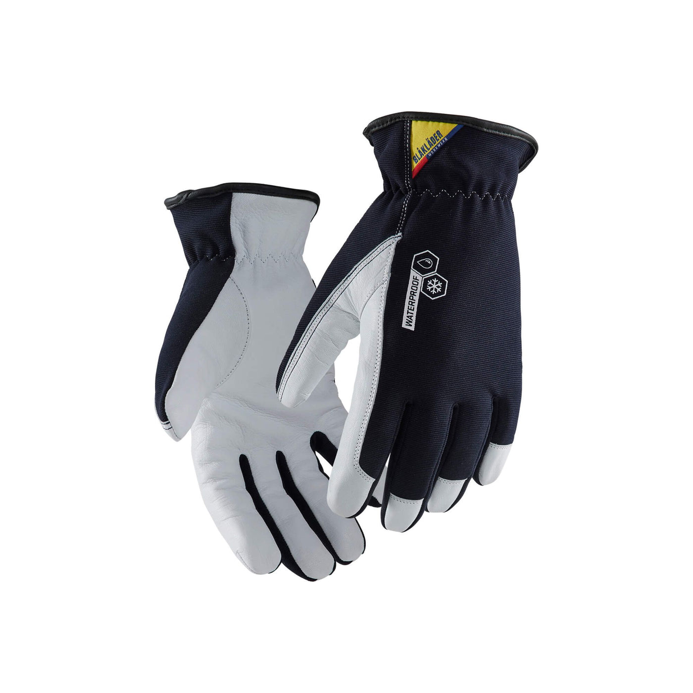 Blaklader 28121474 Work Gloves Lined WR Dark Navy Blue/White Main #colour_dark-navy-blue-white