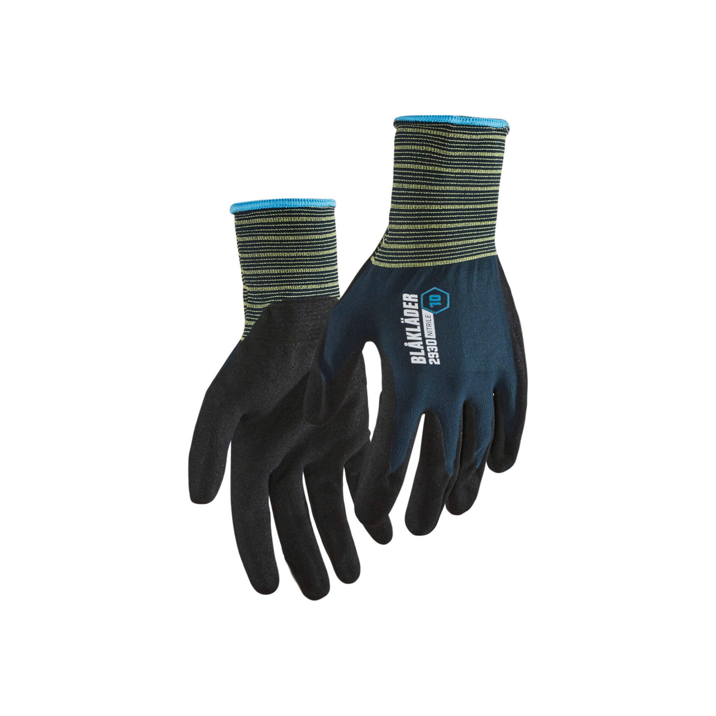 Blaklader 29301457 Work Gloves Nitrile-Dipped Dark Navy Blue Main #colour_dark-navy-blue