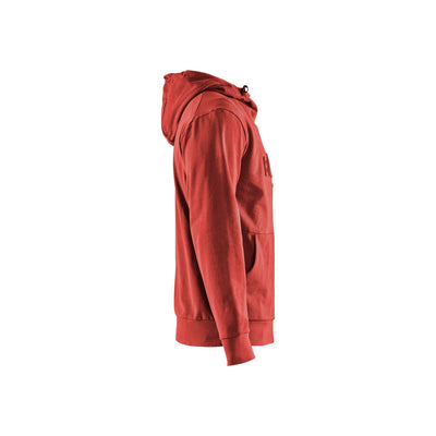 Blaklader 35301158 Work Hoodie 3D Burned Red Right #colour_burned-red