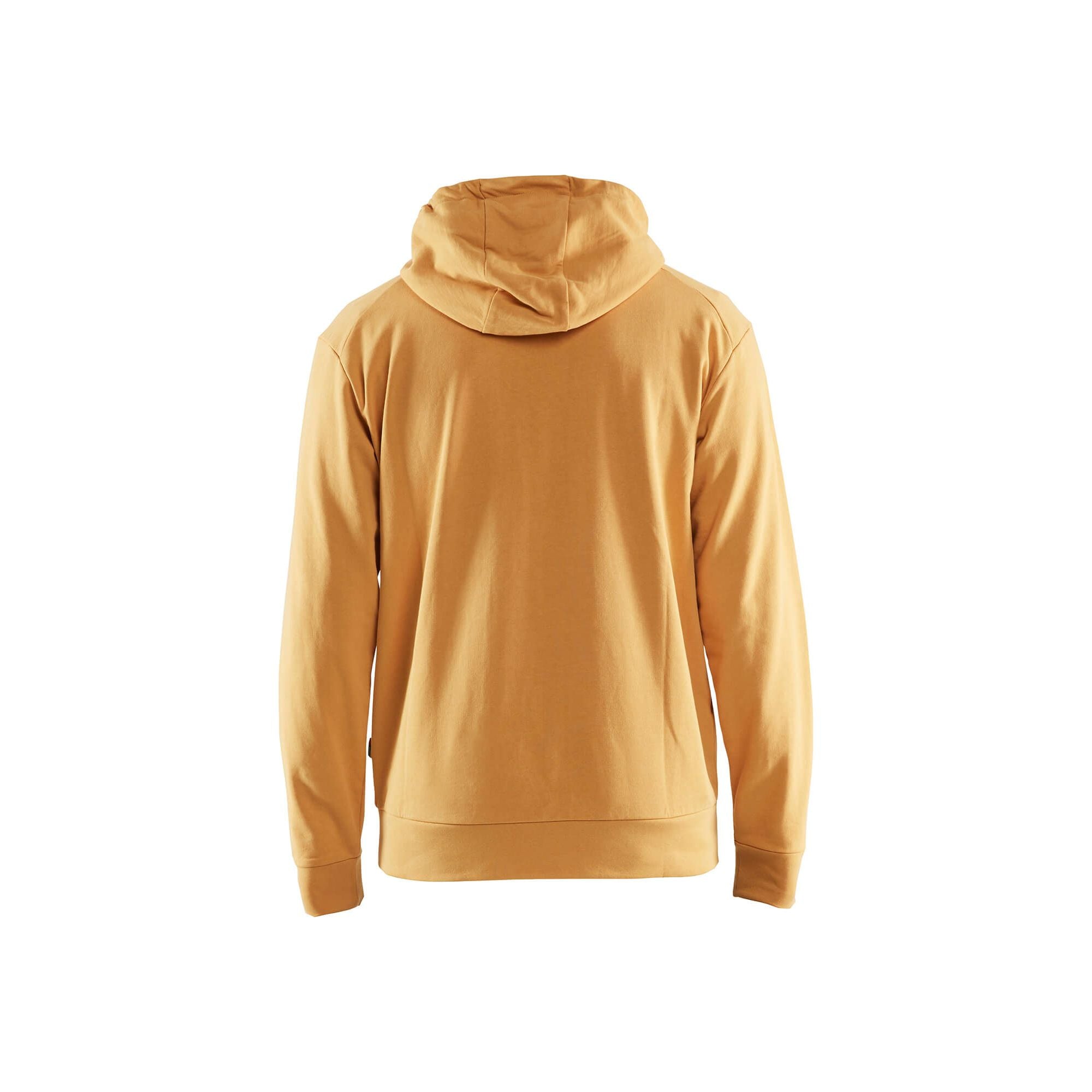 Blaklader 35301158 Work Hoodie 3D Honey Gold Rear #colour_honey-gold