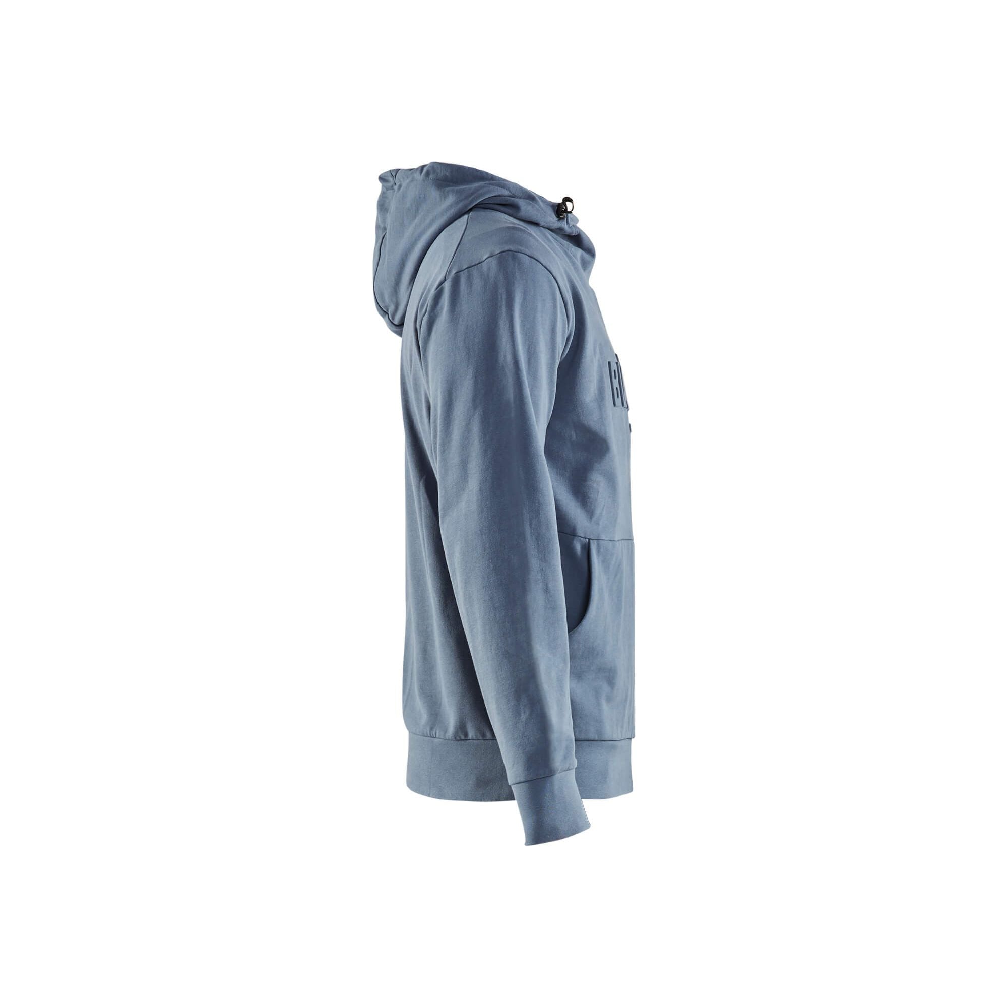 Blaklader 35301158 Work Hoodie 3D Numb Blue Right #colour_numb-blue