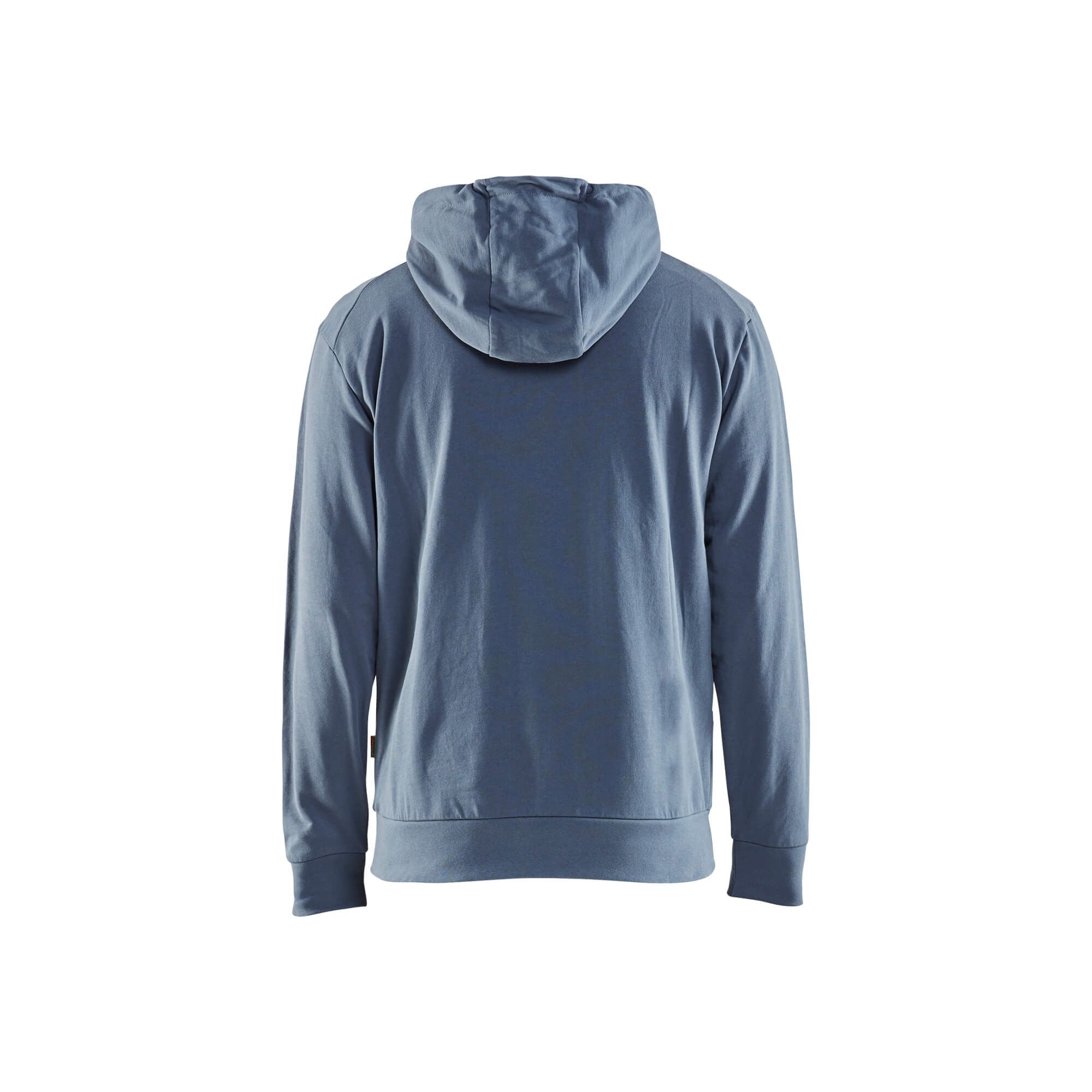 Blaklader 35301158 Work Hoodie 3D Numb Blue Rear #colour_numb-blue