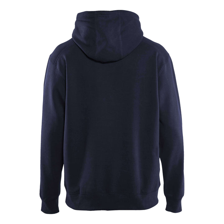 Blaklader 33961048 Work Hoodie Sweater Navy Blue Rear #colour_navy-blue