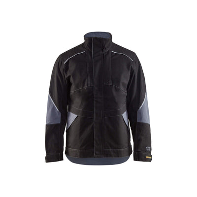 Blaklader 40611516 Work Jacket Flame-Retardant Black/Grey Main #colour_black-grey