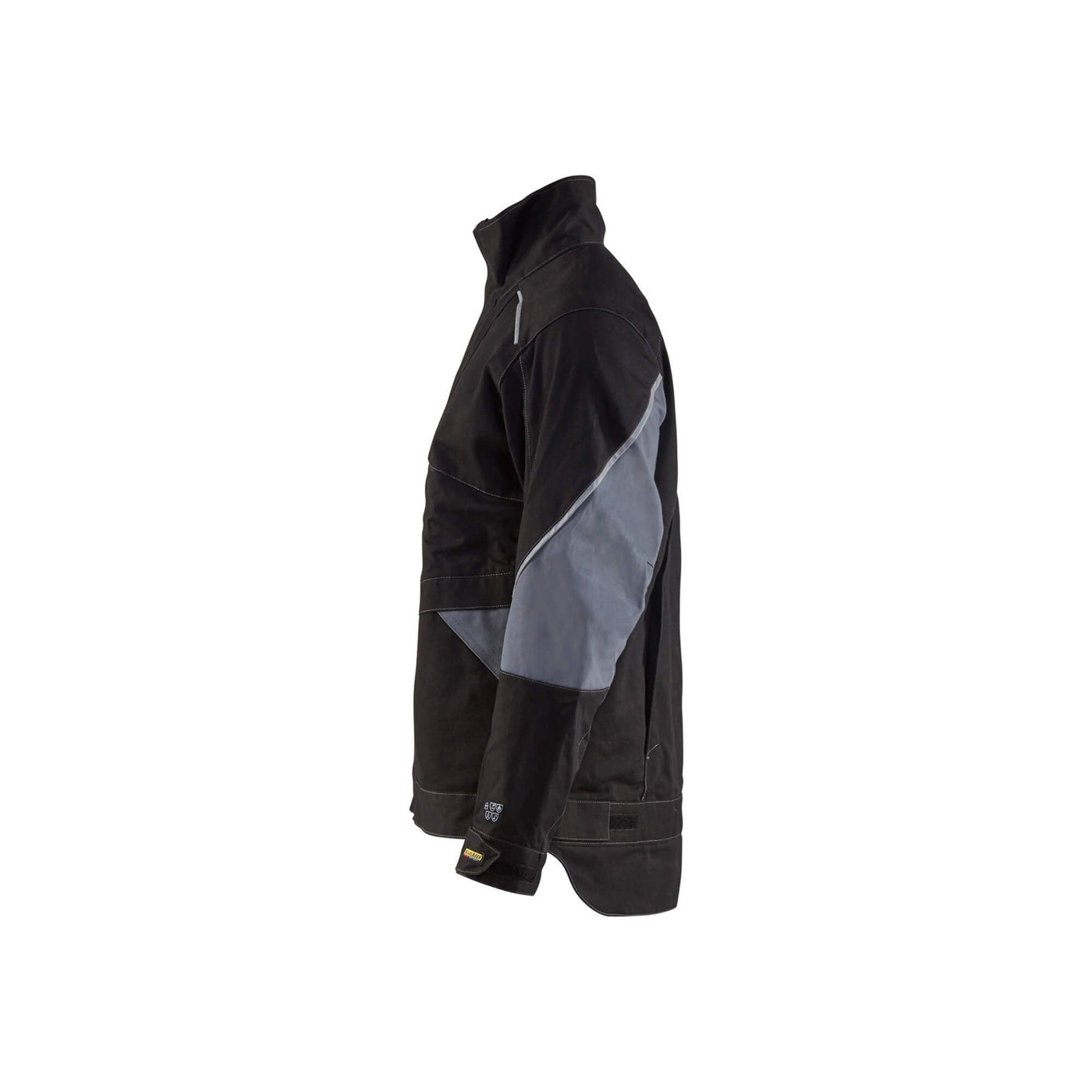 Blaklader 40611516 Work Jacket Flame-Retardant Black/Grey Left #colour_black-grey