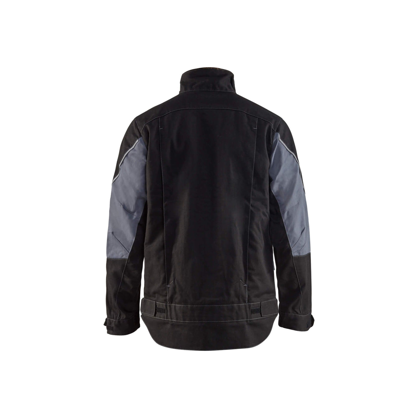 Blaklader 40611516 Work Jacket Flame-Retardant Black/Grey Rear #colour_black-grey