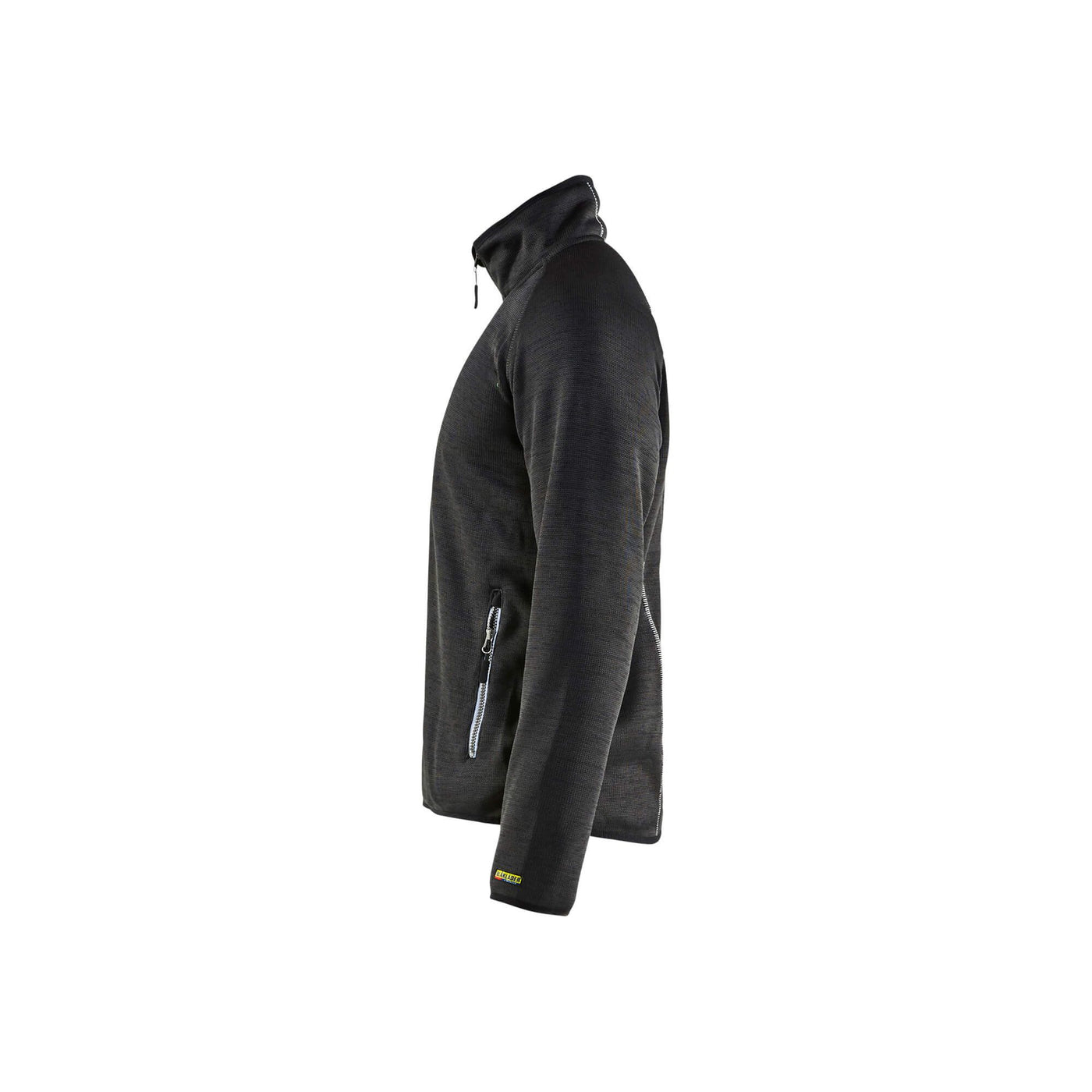 Blaklader 49422117 Work Knitted Jacket Antracit Grey/White Left #colour_antracit-grey-white