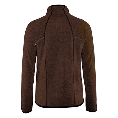 Blaklader 49422117 Work Knitted Jacket Brown/Black Rear #colour_brown-black