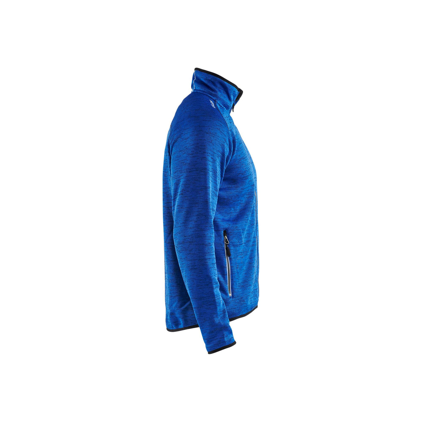 Blaklader 49422117 Work Knitted Jacket Cornflower Blue/White Right #colour_cornflower-blue-white