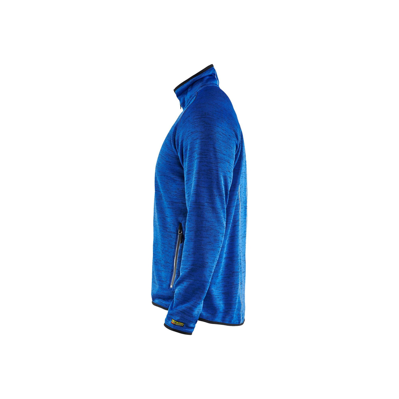 Blaklader 49422117 Work Knitted Jacket Cornflower Blue/White Left #colour_cornflower-blue-white