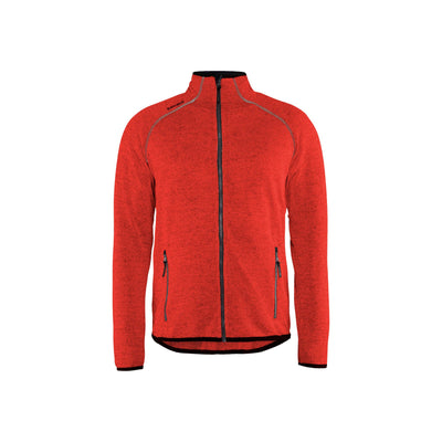 Blaklader 49422117 Work Knitted Jacket Red/Black Main #colour_red-black