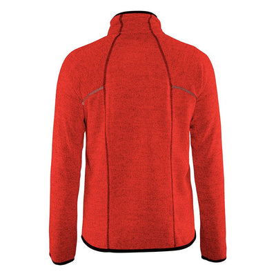 Blaklader 49422117 Work Knitted Jacket Red/Black Rear #colour_red-black