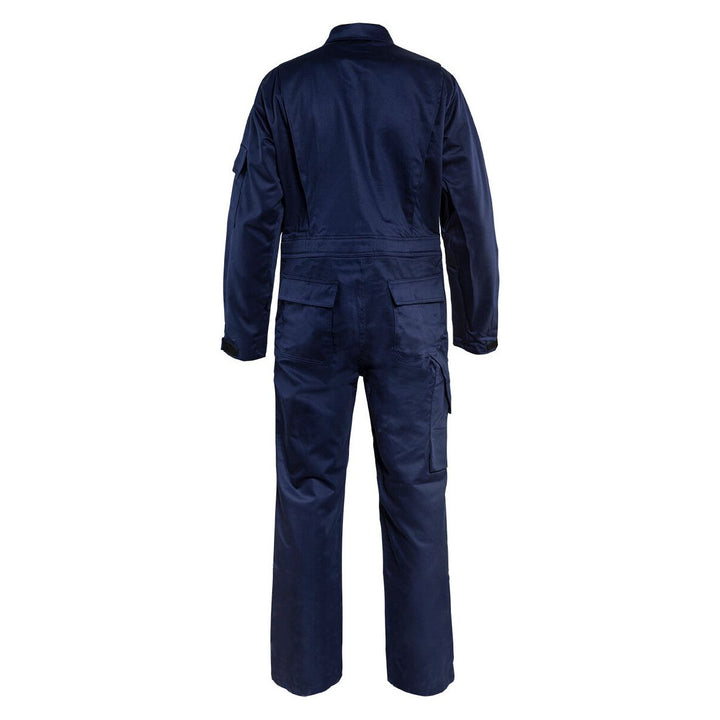 Blaklader 67041516 Work Overalls Flame-Retardant Navy Blue Rear #colour_navy-blue