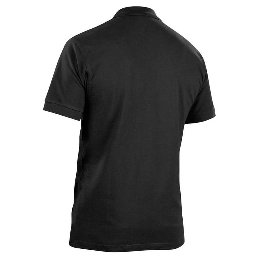 Blaklader 33051035 Work Polo Shirt Black Rear #colour_black