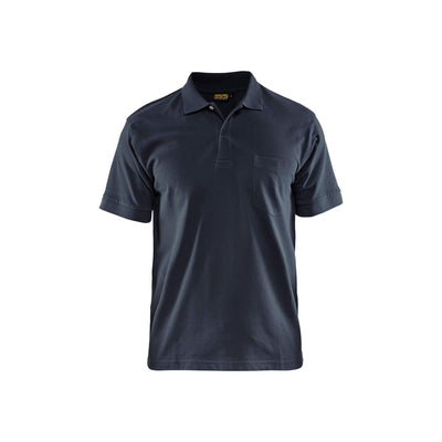 Blaklader 33051035 Work Polo Shirt Dark Navy Blue Main #colour_dark-navy-blue