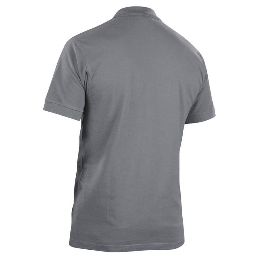 Blaklader 33051035 Work Polo Shirt Grey Rear #colour_grey