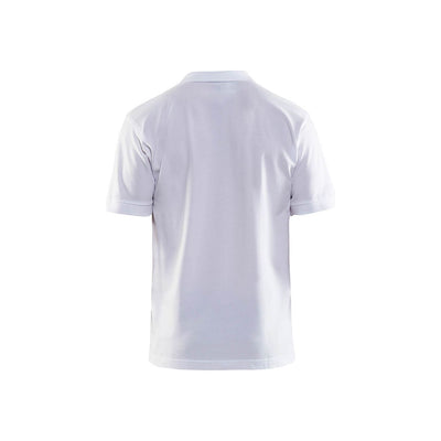 Blaklader 33051035 Work Polo Shirt White Rear #colour_white