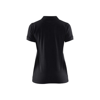 Blaklader 33071035 Work Polo Shirt Black Rear #colour_black