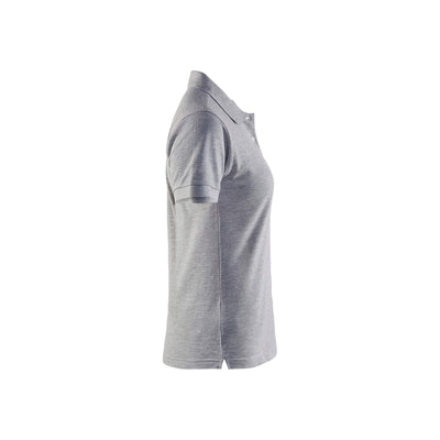 Blaklader 33071035 Work Polo Shirt Grey Melange Right #colour_grey-melange