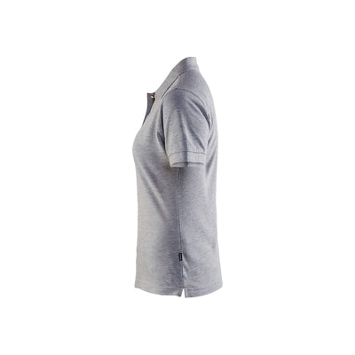 Blaklader 33071035 Work Polo Shirt Grey Melange Left #colour_grey-melange