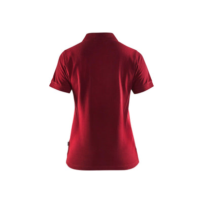 Blaklader 33071035 Work Polo Shirt Wine Red Rear #colour_wine-red