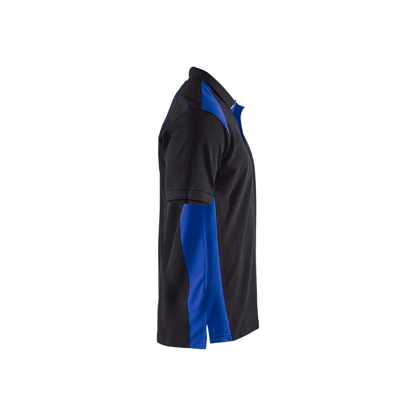 Blaklader 33241050 Work Polo Shirt Black/Cornflower Blue Right #colour_black-cornflower-blue