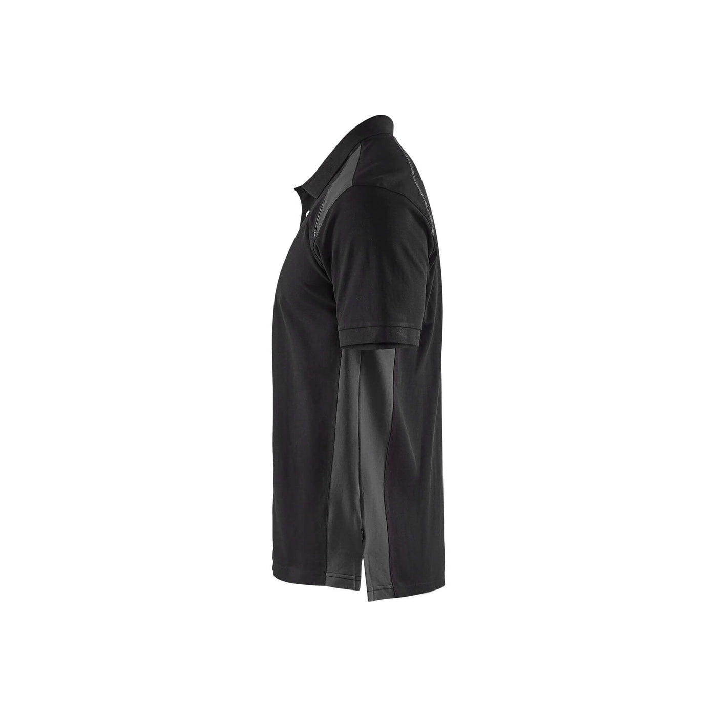 Blaklader 33241050 Work Polo Shirt Black/Dark Grey Left #colour_black-dark-grey