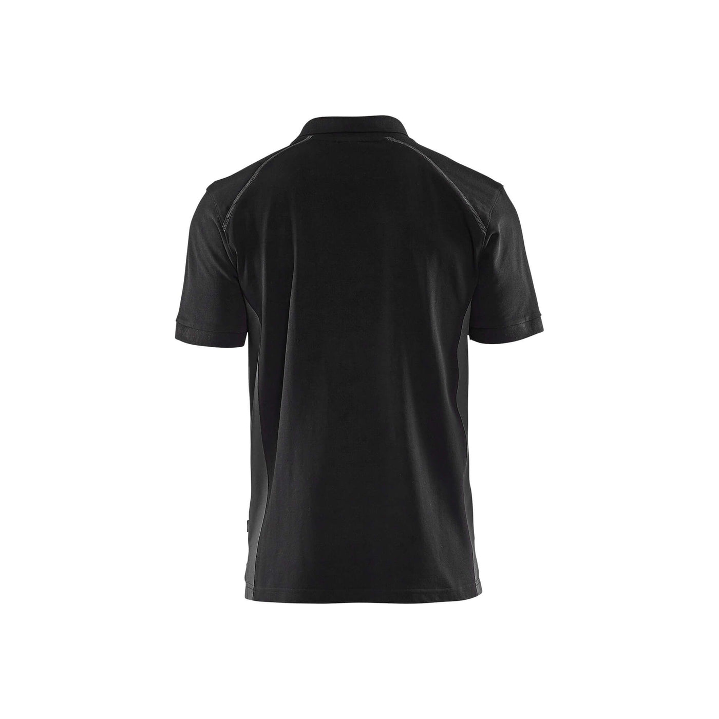Blaklader 33241050 Work Polo Shirt Black/Dark Grey Rear #colour_black-dark-grey