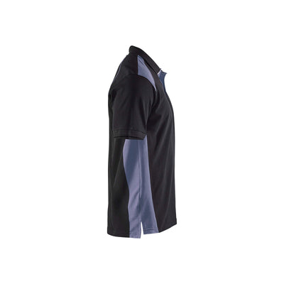 Blaklader 33241050 Work Polo Shirt Black/Grey Right #colour_black-grey
