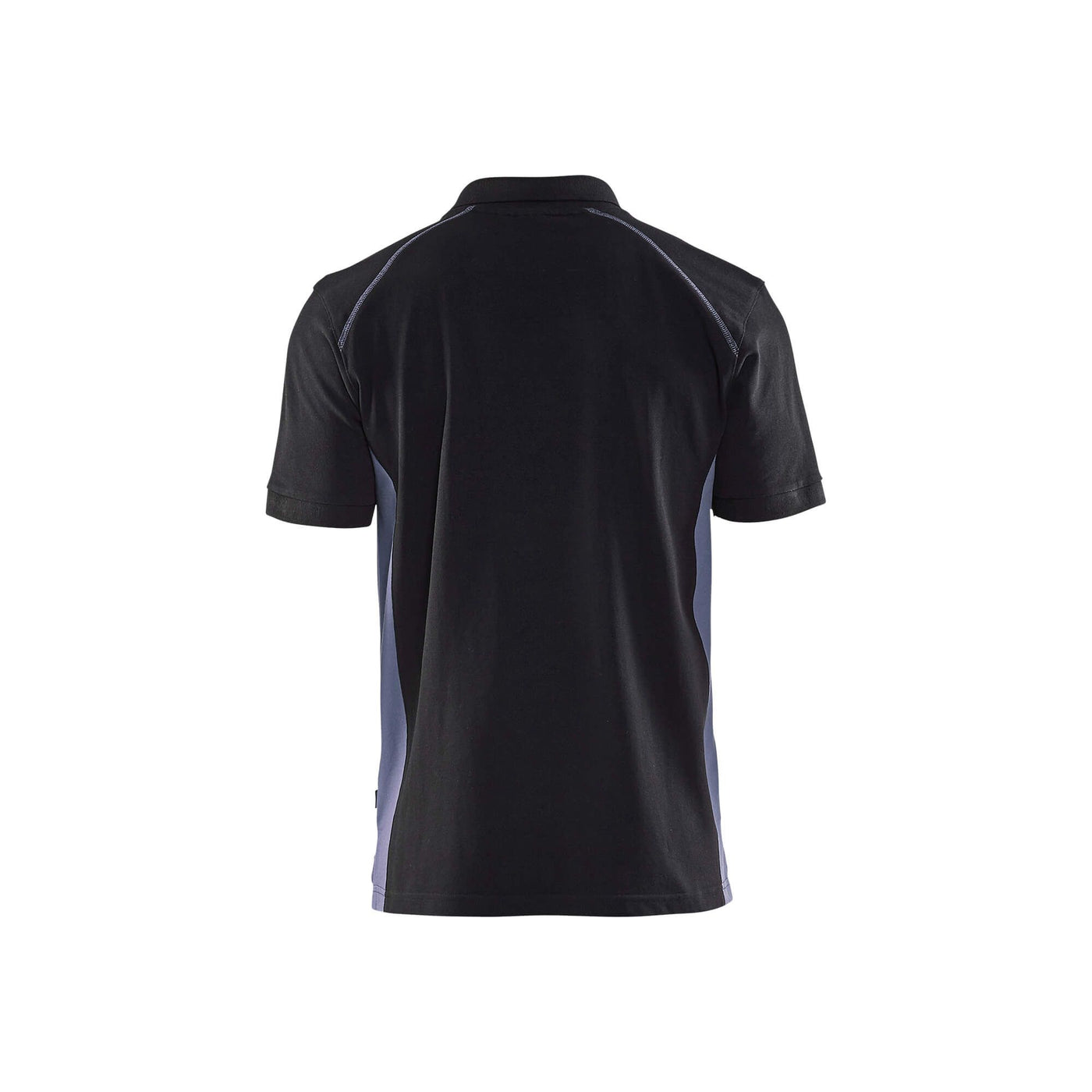 Blaklader 33241050 Work Polo Shirt Black/Grey Rear #colour_black-grey