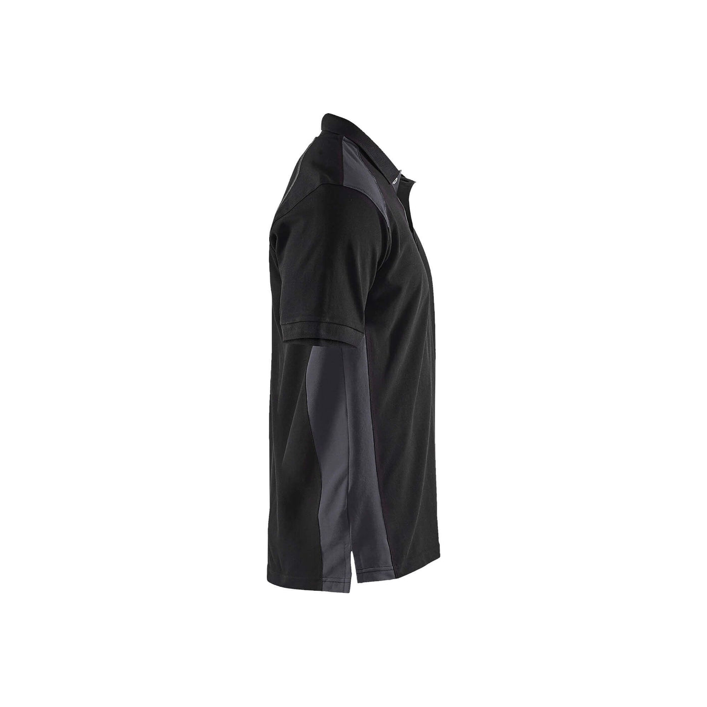 Blaklader 33241050 Work Polo Shirt Black/Mid Grey Right #colour_black-mid-grey