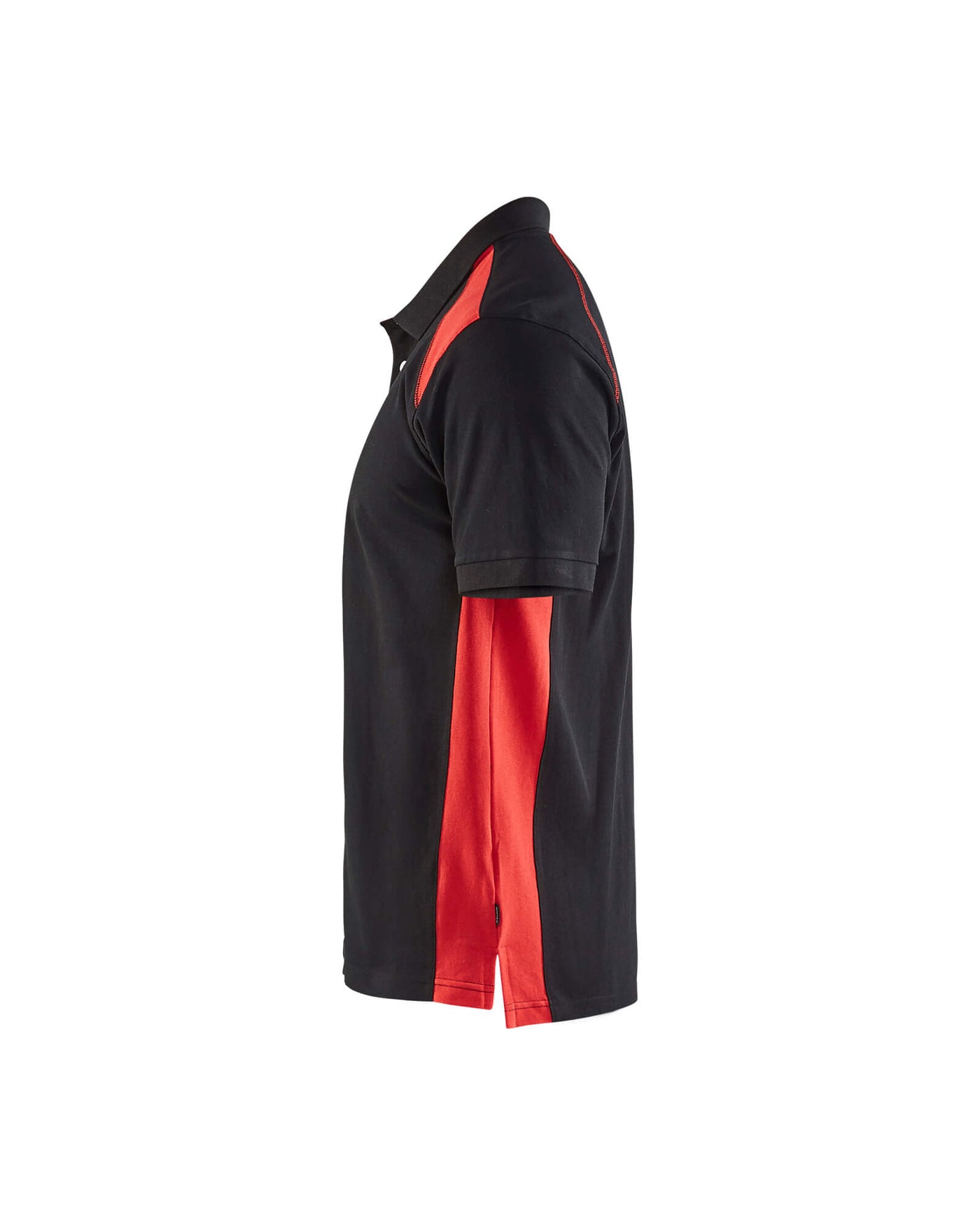 Blaklader 33241050 Work Polo Shirt Black/Red Left #colour_black-red