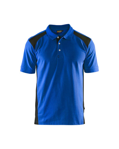 Blaklader 33241050 Work Polo Shirt Cornflower Blue/Black Main #colour_cornflower-blue-black