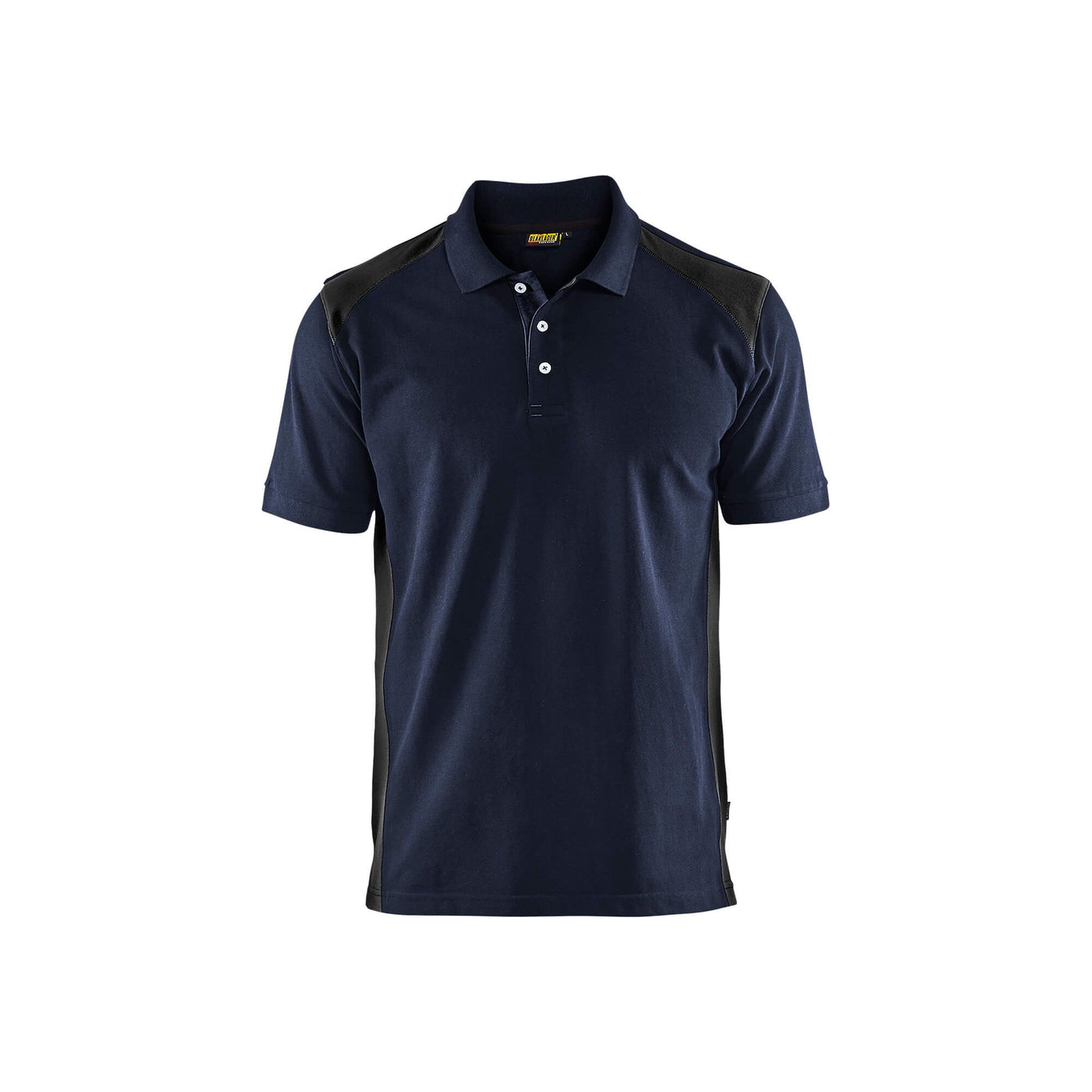 Blaklader 33241050 Work Polo Shirt Dark Navy Blue/Black Main #colour_dark-navy-black