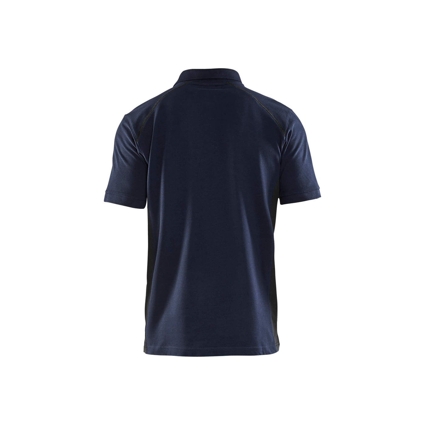 Blaklader 33241050 Work Polo Shirt Dark Navy Blue/Black Rear #colour_dark-navy-black