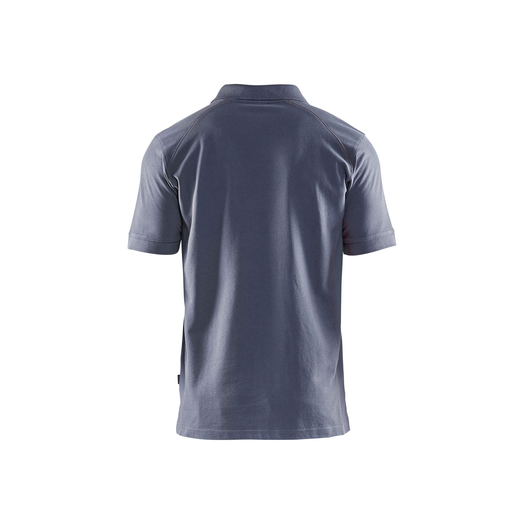 Blaklader 33241050 Work Polo Shirt Grey Rear #colour_grey