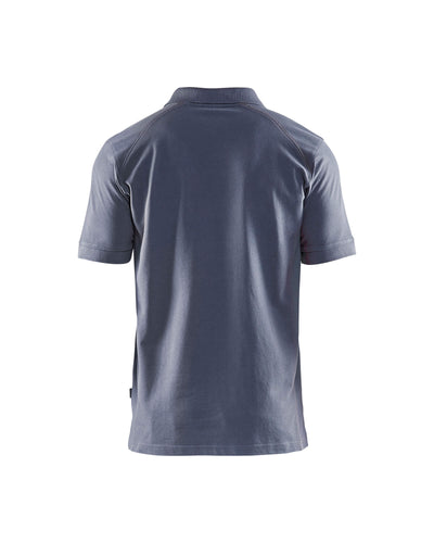 Blaklader 33241050 Work Polo Shirt Grey Rear #colour_grey