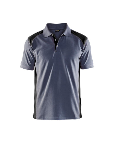 Blaklader 33241050 Work Polo Shirt Grey/Black Main #colour_grey-black