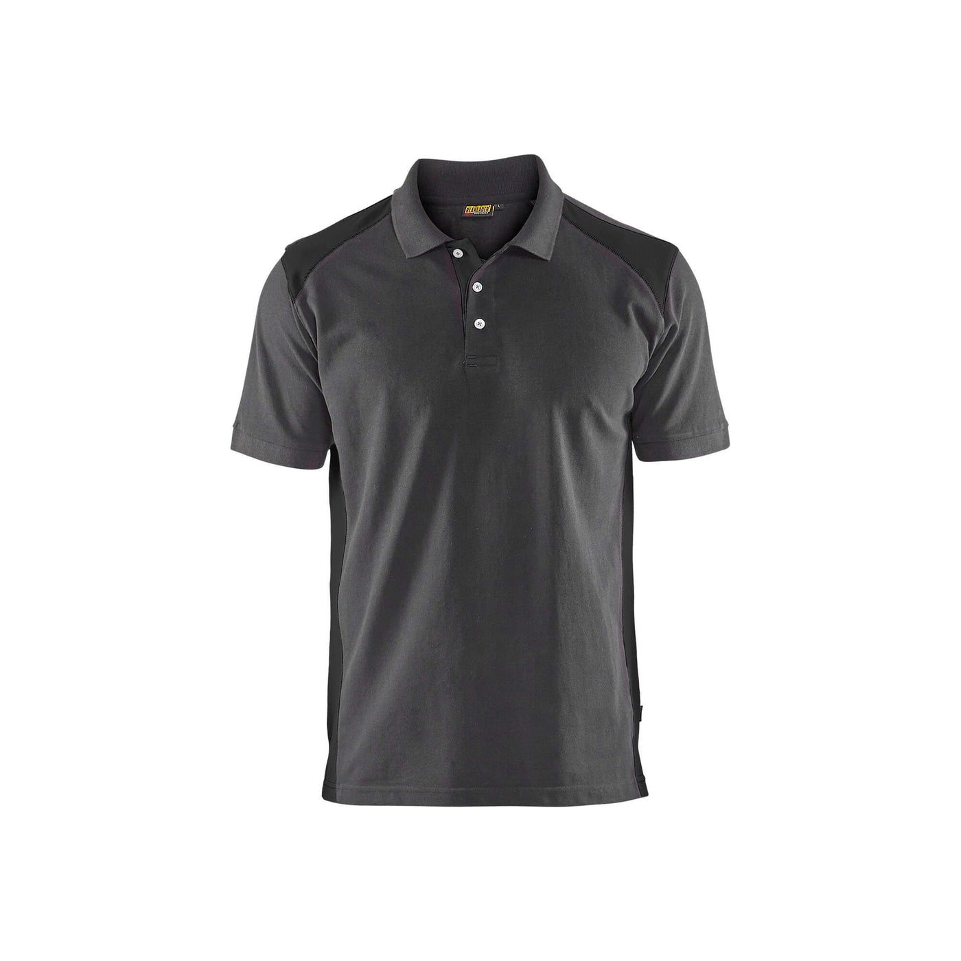Blaklader 33241050 Work Polo Shirt Mid Grey/Black Main #colour_mid-grey-black