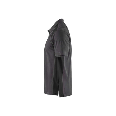 Blaklader 33241050 Work Polo Shirt Mid Grey/Black Left #colour_mid-grey-black