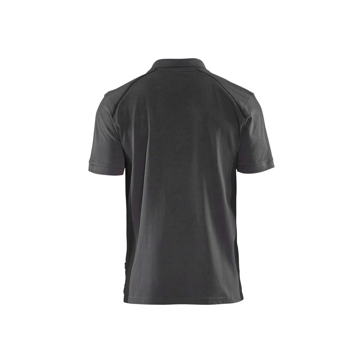 Blaklader 33241050 Work Polo Shirt Mid Grey/Black Rear #colour_mid-grey-black