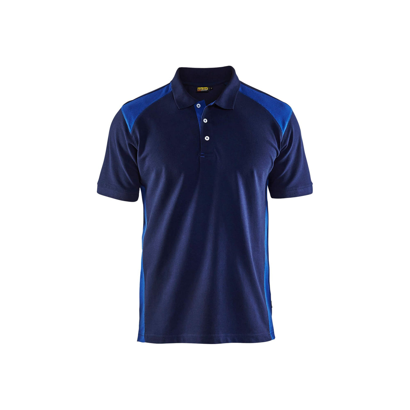 Blaklader 33241050 Work Polo Shirt Navy Blue/Cornflower Blue Main #colour_navy-blue-cornflower-blue